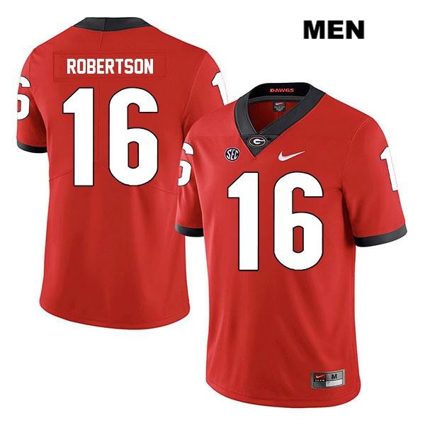 Georgia Bulldogs Men's Demetris Robertson #16 NCAA Legend Authentic Red Nike Stitched College Football Jersey EOI2156DF